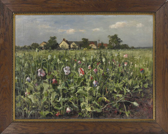 Julius von Klever - Blühender Mohn - Frame image