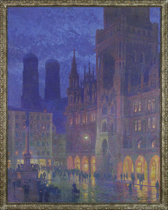 Charles Johann Palmié - München, Marienplatz - Frame image