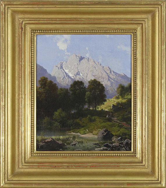 Carl Millner - Sommerliche Gebirgslandschaft - Frame image