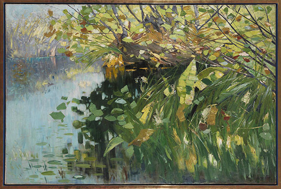 Karl Hagemeister - Waldweiher - Frame image