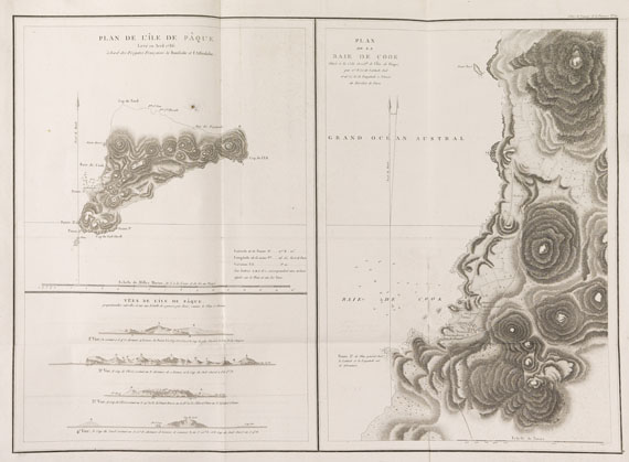 Jean François de La Pérouse - Voyage autour du monde. 4 Bände + Atlas - 