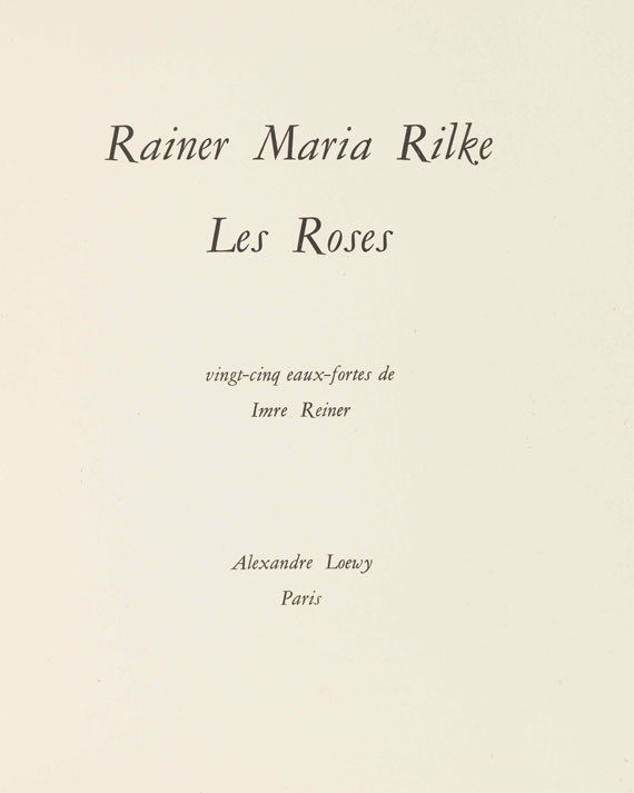 Imre Reiner - Les Roses - 