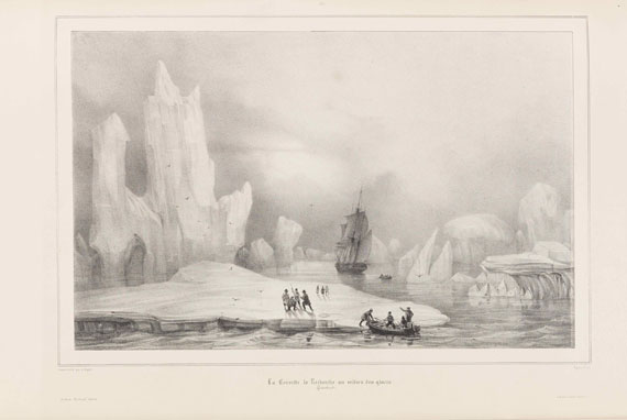 Joseph Paul Gaimard - Voyage en Islande et au Groenland. 8 Text- und 3 Tafelbände - 
