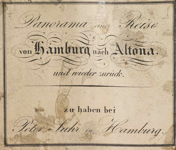 Peter Suhr - Panorama einer Reise von Hamburg nach Altona Hamburg - 