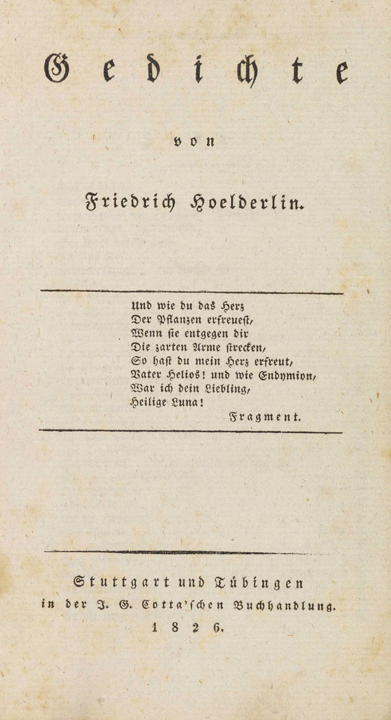 Friedrich Hölderlin - Gedichte - 