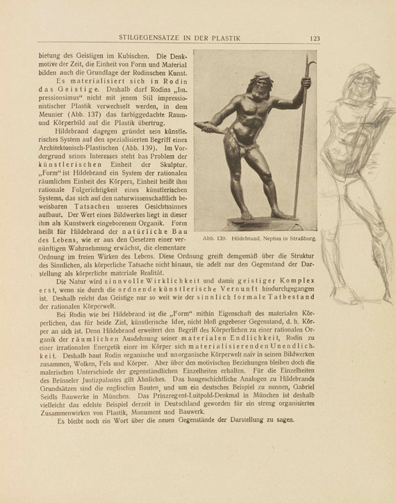 Alberto Giacometti - F. Burger, Einführung in die moderne Kunst. Mit 4 Bleistiftzeichnungen.