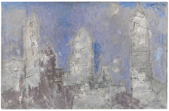 Lyonel Feininger - Manhattan, Dusk