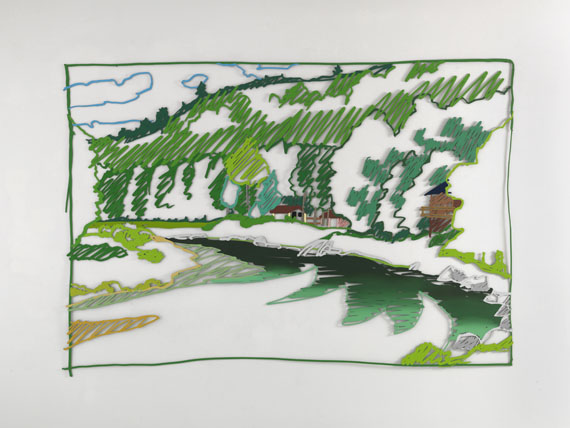 Tom Wesselmann - Cochecton Pool, Delaware River (from Lynda