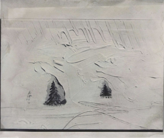 Sigmar Polke - Übermalung eines Bildes Winterlandschaft - 