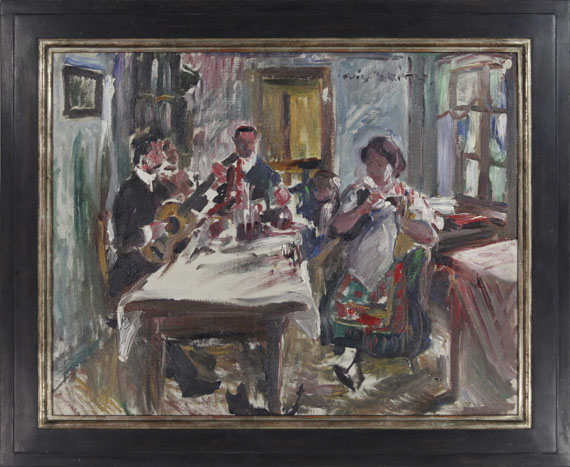 Lovis Corinth - Tiroler Bauernstube - Frame image