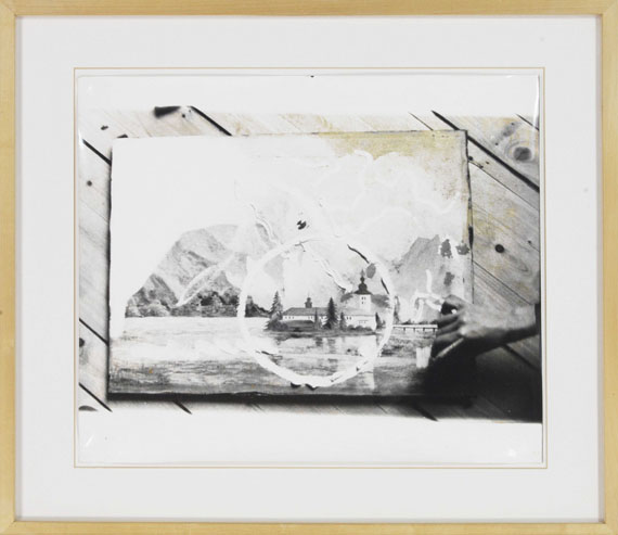 Sigmar Polke - Übermalung eines Bildes Winterlandschaft - Frame image