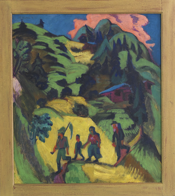 Ernst Ludwig Kirchner - Heimkehrender Heuer - Frame image