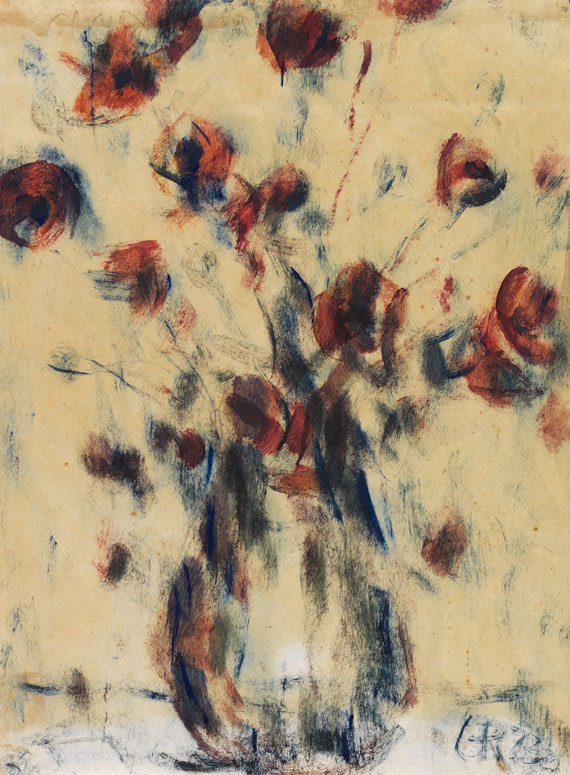 Christian Rohlfs - Feldmohn in blauer Vase