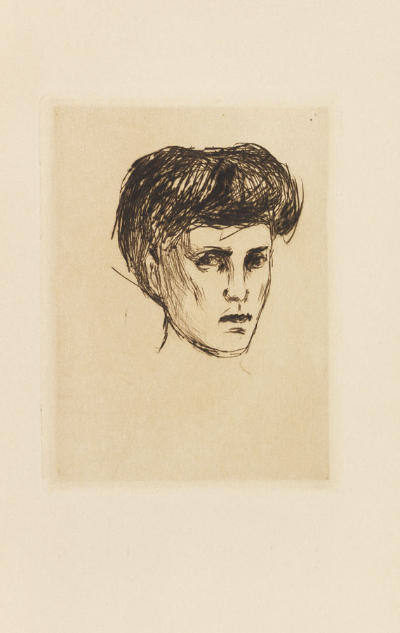 Edvard Munch - Verzeichnis des graphischen Werks Edvard Munchs bis 1906 / Edvard Munch. Das graphische Werk 1906-1926 (mit: "Frauenkopf" und "Aus Åsgårdstrand")