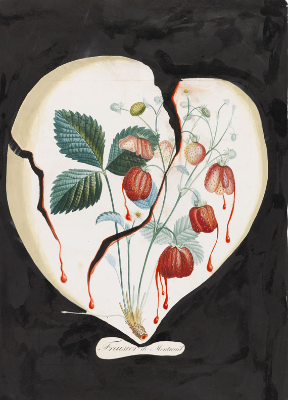 Salvador Dalí - Coeur de fraises