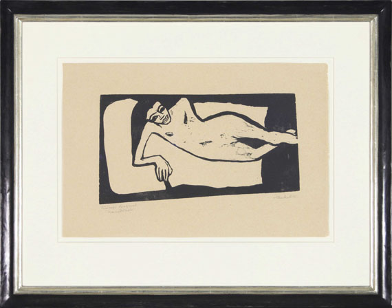 Erich Heckel - Fränzi liegend - Frame image