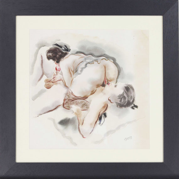 George Grosz - Erotische Szene - Frame image