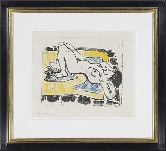 Karl Schmidt-Rottluff - Akt auf Teppich - Frame image