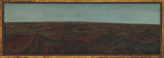 Josef Scharl - Hügelige Landschaft/Erdlandschaft - Frame image