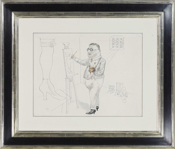 George Grosz - Der Maler (Rudolf Schlichter) - Frame image