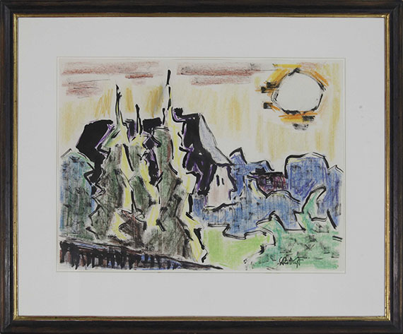 Karl Schmidt-Rottluff - Bauernkate - Frame image