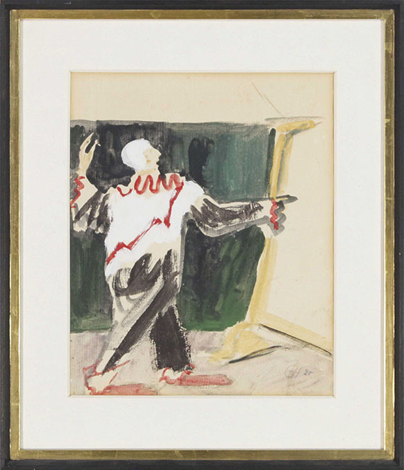 Erich Heckel - Clown vor dem Spiegel - Frame image