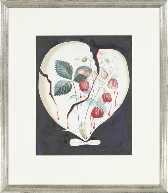 Salvador Dalí - Coeur de fraises - Frame image