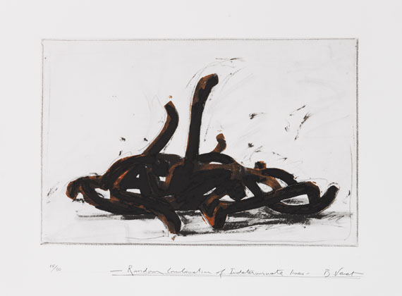 Bernar Venet - Random Combination of indeterminate Lines - 