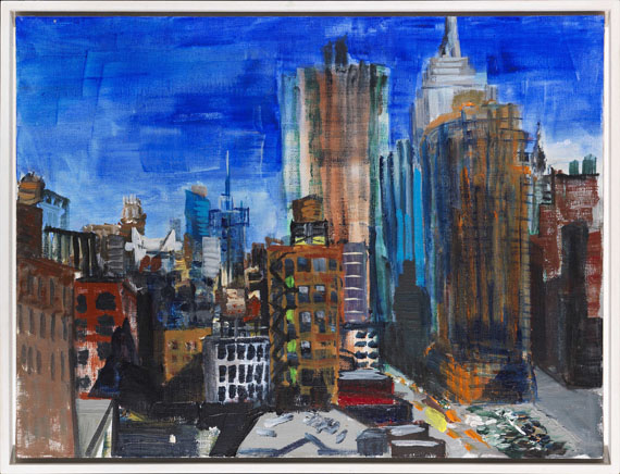 Rainer Fetting - 6 Ave Uptown View - Frame image