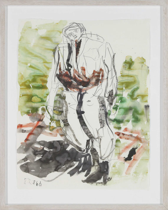 Georg Baselitz - Ein Grüner / A green one (Remix) - Frame image