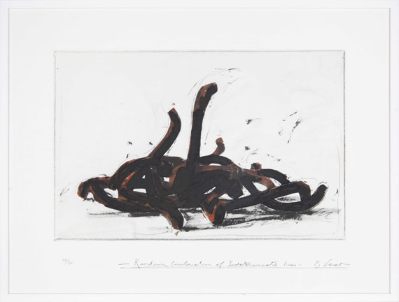 Bernar Venet - Random Combination of indeterminate Lines - Frame image