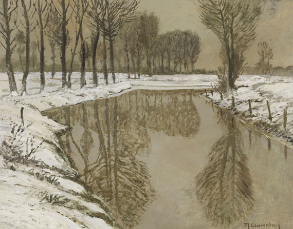 Max Clarenbach - Winter an der Erft