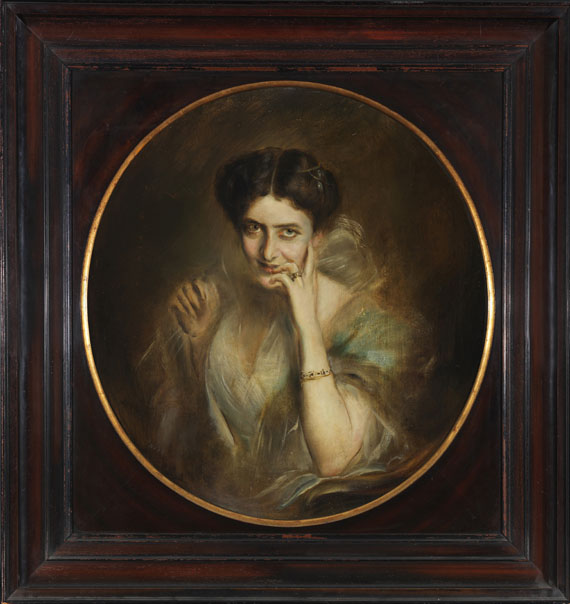 Franz von Lenbach - Porträt der Mary Victoria Lady Curzon von Kedleston, Vizekönigin von Indien - Frame image