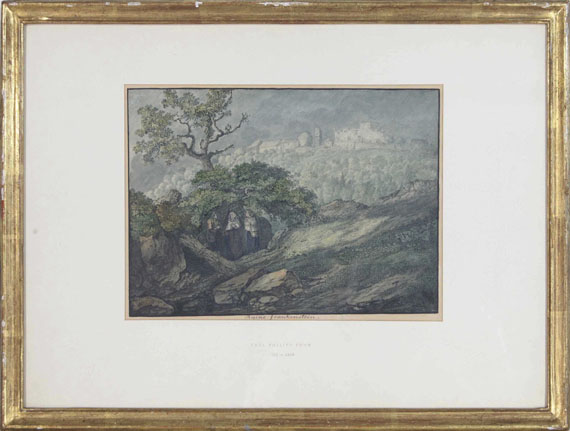 Karl Philipp Fohr - Ruine Frankenstein - Frame image