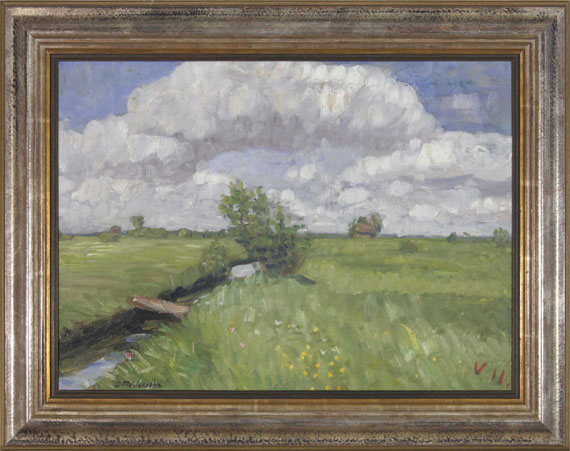 Otto Modersohn - Sommerliche Wümmewiesen - Frame image