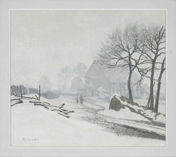 Max Clarenbach - Winterlandschaft bei Altastenberg - Frame image