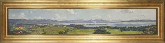 Claus Bergen - Blick auf Lindau und den Bodensee - Frame image