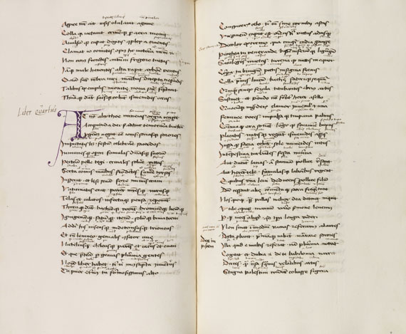 Publius Ovidius Naso - Metamorphosen. Lateinische Handschrift