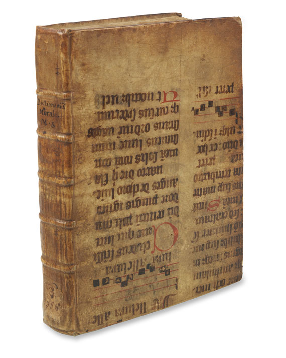 Mauritius Hibernicus - Distinctiones. Manuskript auf Pergament - 