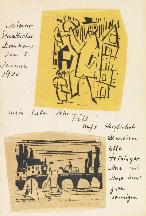Lyonel Feininger - Eigenhändiger Brief