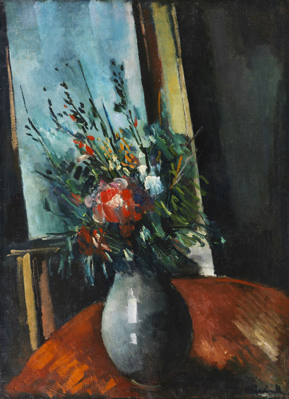 Maurice de Vlaminck - Bouquet devant la fenêtre