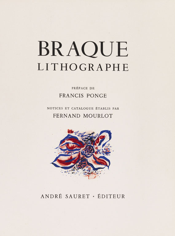 Georges Braque - Frontispiz aus "Braque Lithographe" - 