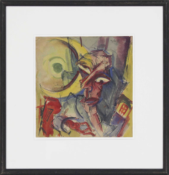 Max Schwimmer - Dichter über der Welt (wohl Johannes R. Becher) - Frame image