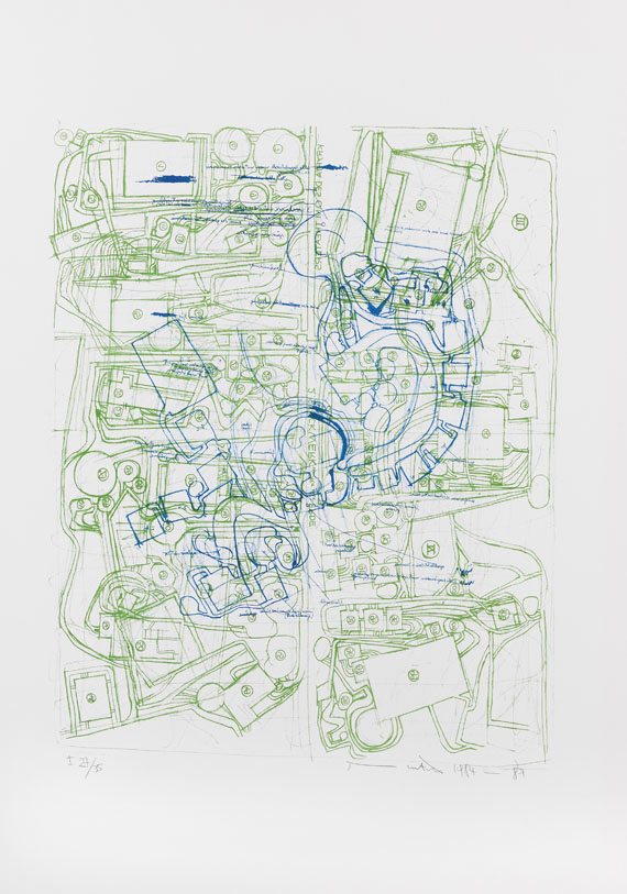 Hermann Nitsch - Architektur des Orgien und Mysterien Theaters (Mappe I) - 