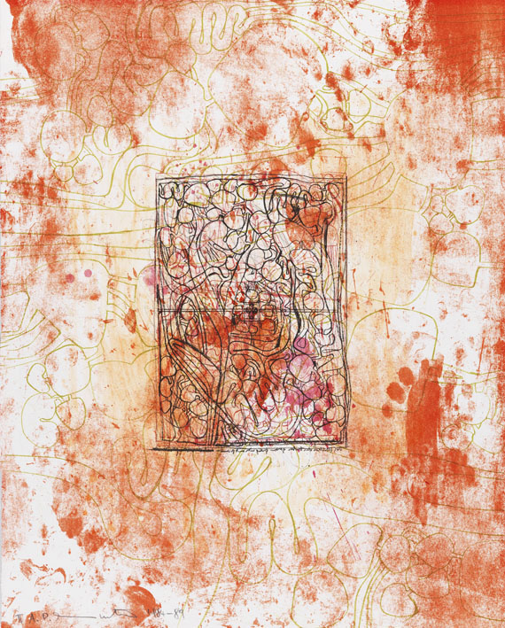 Hermann Nitsch - Aus: Architektur des Orgien und Mysterien Theaters - 