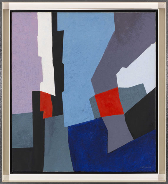 Fritz Winter - Mit zwei Rot - Frame image