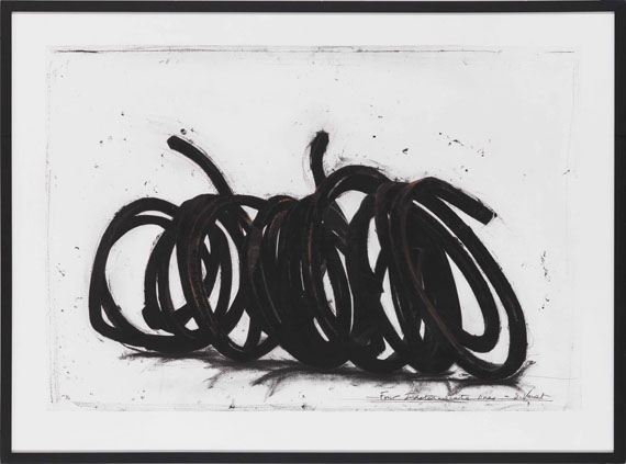 Bernar Venet - Four indeterminate Lines - Frame image