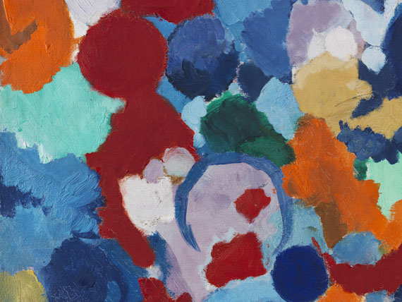 Ernst Wilhelm Nay - Blau bewegt - 