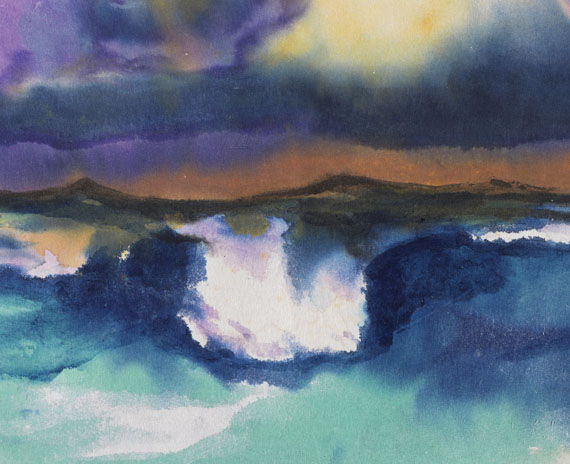 Emil Nolde - Sturzwelle unter violettem Himmel - 