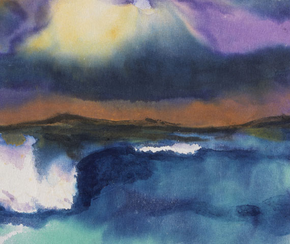 Emil Nolde - Sturzwelle unter violettem Himmel - 